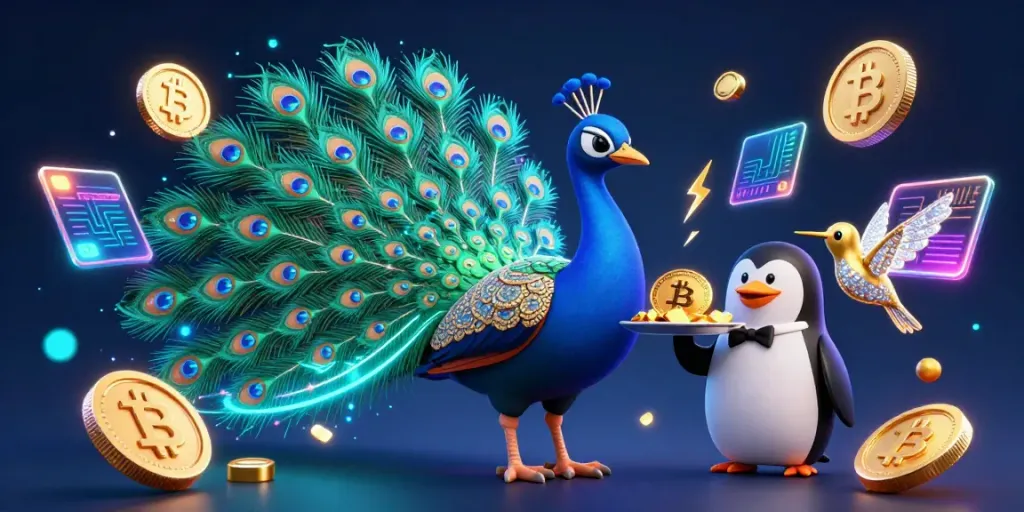 Engage with gaming excitement at LU88, featuring vibrant peacock and unique casino elements.