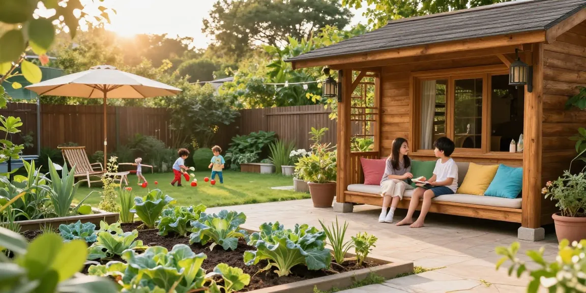Wunderschönes Gartenhaus kaufen und familienfreundliche Zeit im Garten genießen.