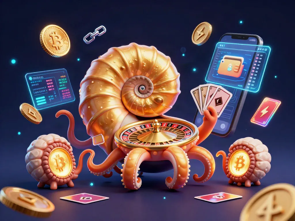 Experience thrilling wins at Vin88, where a giant nautilus greets players amidst vibrant casino elements.