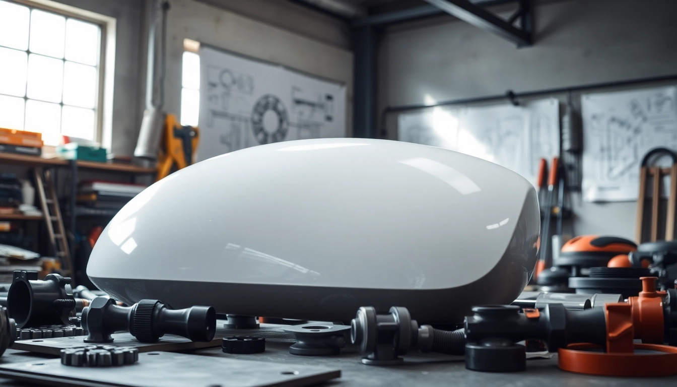 Auto Kufen in a modern workshop highlighting their sleek design and craftsmanship.